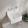 Bower White Ceramic Cleaner Sink with Grid 515 x 382 x 393mm