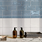 Bramley Rustic Blue Gloss Border Tile – 50 x 150mm
