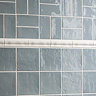 Stonehouse Studio Bramley Rustic Blue Gloss Wall Tiles - 150 x 150mm