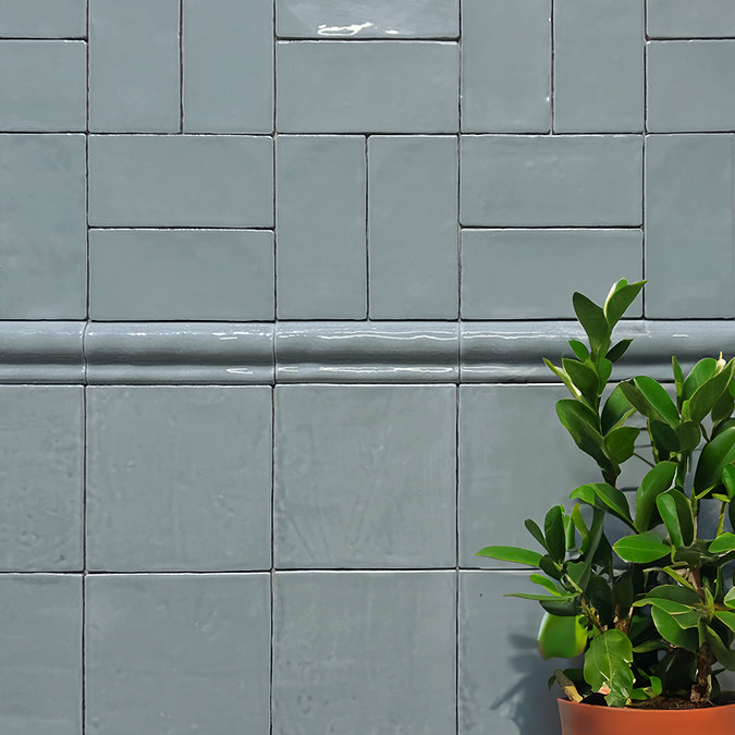 Bramley Rustic Blue Gloss Wall Tiles