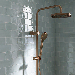 Bramley Rustic Blue Gloss Wall Tiles - 75 x 150mm