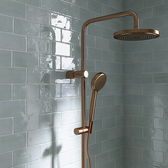 Bramley Rustic Blue Gloss Wall Tiles - 75 x 150mm