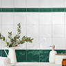 Bramley Rustic Green Gloss Border Tile - 50 x 150mm