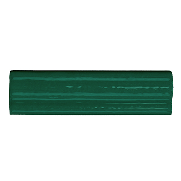 Bramley Rustic Green Gloss Border Tile - 50 x 150mm