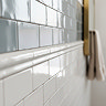 Bramley Rustic White Gloss Border Tile