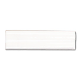 Bramley Rustic White Gloss Border Tile - 50 x 150mm