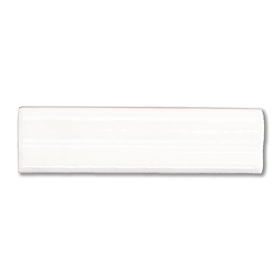 Bramley Rustic White Gloss Border Tile - 50 x 150mm