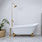 Bramley Rustic White Gloss Wall Tiles - 75 x 150mm