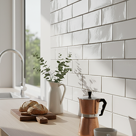 Bramley Rustic White Gloss Wall Tiles