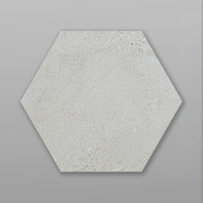 Brandon Hexagon Grey Concrete Effect Tiles - 210 x 250mm