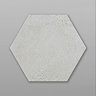 Brandon Hexagon Grey Concrete Effect Tiles - 210 x 250mm