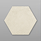 Brandon Hexagon Ivory Concrete Effect Tiles - 210 x 250mm