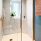 Brandon Hexagon White Concrete Effect Tiles - 210 x 250mm