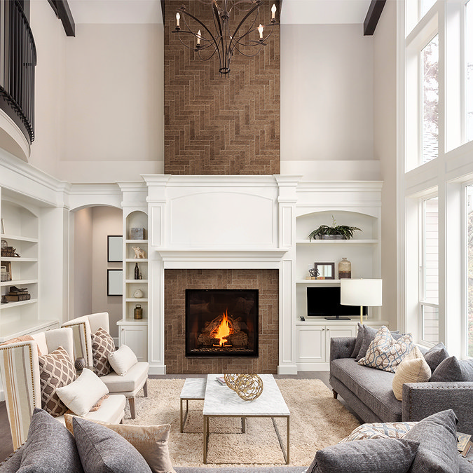 Branford Brown Rustic Brick Effect Tiles - 75 x 280mm