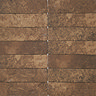 Branford Brown Rustic Stone Effect Tiles - 75 x 280mm