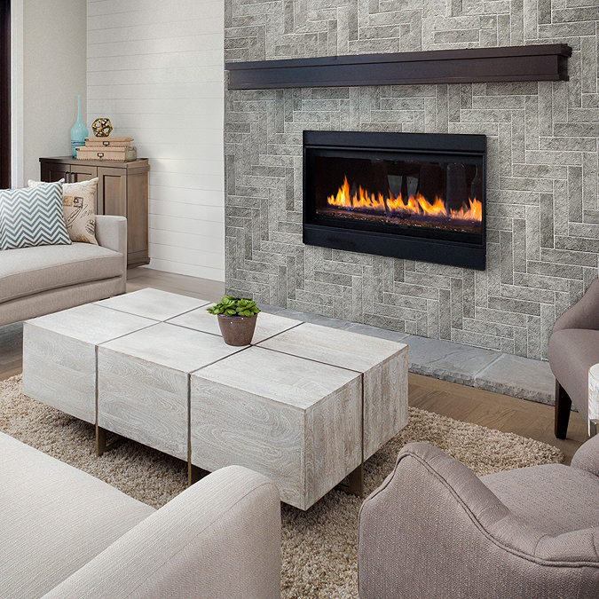 Branford Grey Rustic Brick Effect Tiles - 75 x 280mm