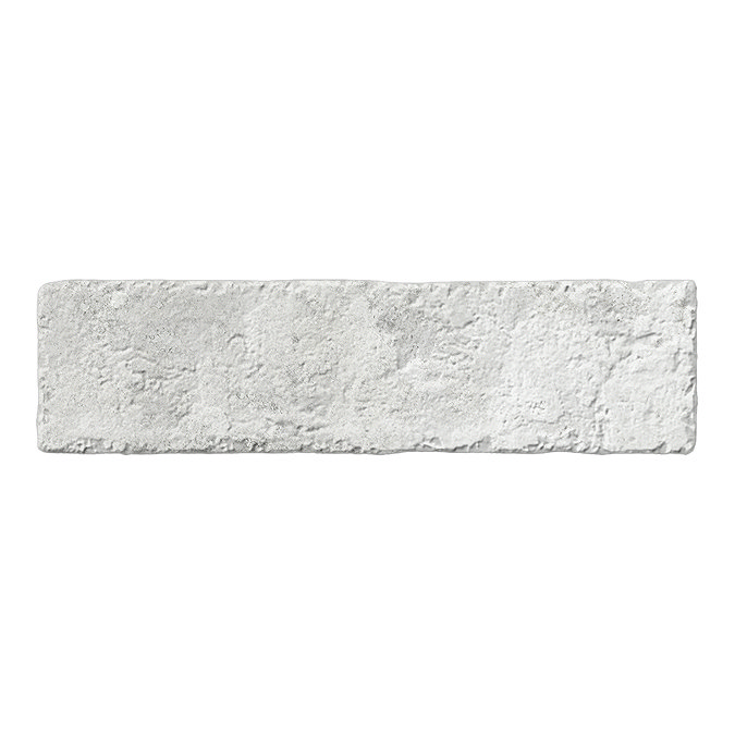 Branford White Rustic Brick Effect Tiles - 75 x 280mm