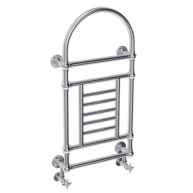 Lincoln Traditional 1000 x 535mm Chrome Wall Mounted Towel Rail Large Image