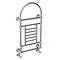 Lincoln Traditional 1000 x 535mm Chrome Wall Mounted Towel Rail Large Image