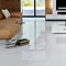 Bright White Porcelain Floor Tile - 600 x 600mm Large Image