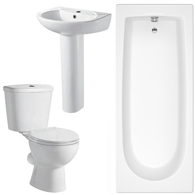 Brisbane 5-Piece Modern Bathroom Suite Profile Large Image