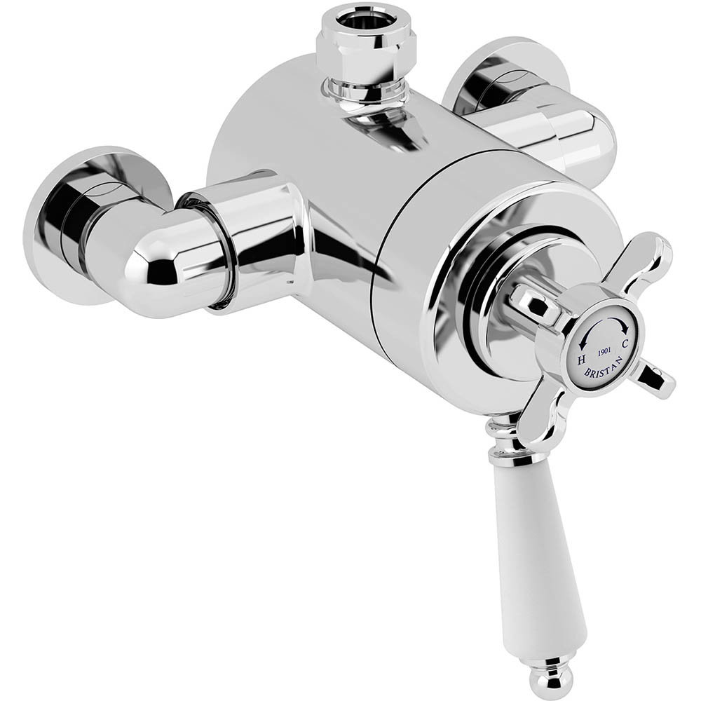 Bristan 1901 Exposed Concentric Top Outlet Shower Valve - Chrome - N2-CSHXTVO-C Large Image
