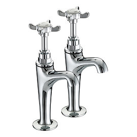 Bristan - 1901 High Neck Pillar Taps - N-HNK-C Large Image