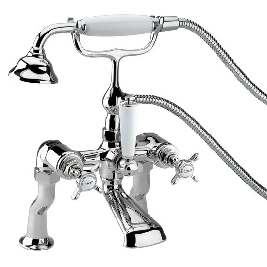 Bristan 1901 Luxury Pillar Bath Shower Mixer - Chrome Plated - N-LBSM-C Large Image