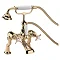 Bristan 1901 Luxury Pillar Bath Shower Mixer - Gold Plated - N-LBSM-G-CD Large Image