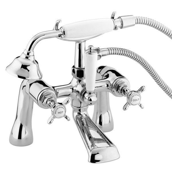 Bristan 1901 Pillar Bath Shower Mixer - Chrome Plated - N-BSM-C Large Image