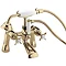 Bristan 1901 Pillar Bath Shower Mixer - Gold Plated - N-BSM-G Large Image