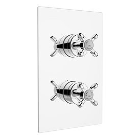 Bristan - 1901 Thermostatic Recessed Dual Control Shower Valve - Chrome - N2-SHCVO-C Large Image