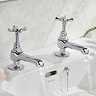Bristan 1901 Traditional Basin Pillar Taps - Chrome Plated - N-1/2-C-CD  Feature Large Image