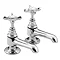 Bristan 1901 Traditional Basin Pillar Taps - Chrome Plated - N-1/2-C-CD Large Image