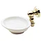 Bristan - 1901 Traditional Ceramic Soap Dish - Gold - N-DISH-G Large Image
