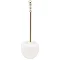 Bristan - 1901 Traditional Freestanding Toilet Brush & Ceramic Holder - Gold - N-BRU-G Large Image