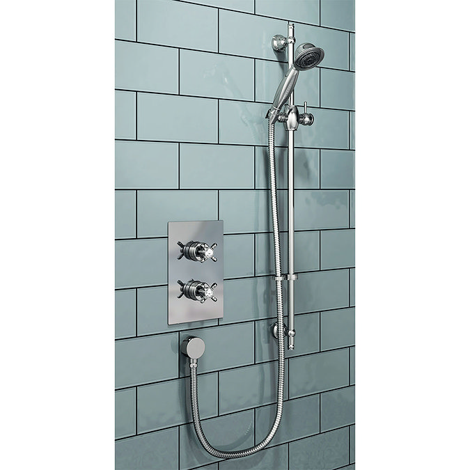 Bristan 1901 Traditional Shower Pack with Adjustable Riser  Profile Large Image