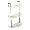 Bristan - 1901 Traditional Three Tier Glass Shelf - Gold - N-3TSHELF-G Large Image