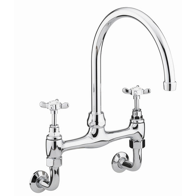 Bristan - 1901 Wall Mounted Bridge Kitchen Sink Mixer - N-WMDSM-C Large Image