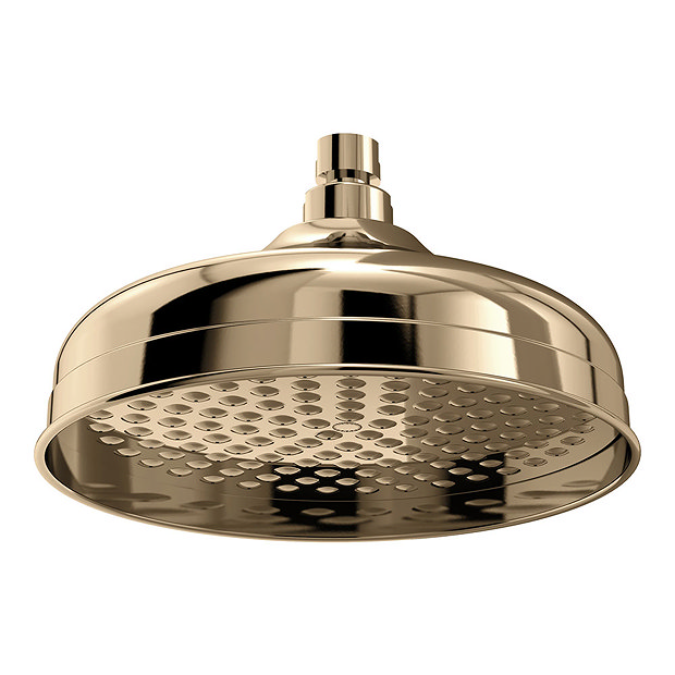 Bristan 200mm Traditional Round Fixed Head - Gold - FH-TDRD02-G Large Image