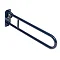 Bristan - 800mm Hinged Grab Rail - Blue Aluminium - GRAB-H-B Large Image