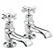 Bristan Art Deco Traditional Basin Taps - Chrome Large Image