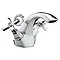 Bristan Art Deco Traditional Basin Mixer Tap inc Pop-Up Waste - Chrome - D-BAS-C-CD Large Image