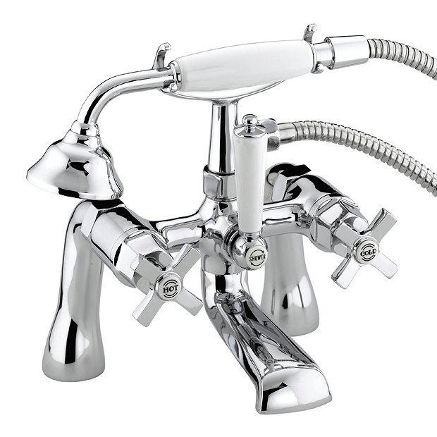 Bristan Art Deco Traditional Bath Shower Mixer Chrome D2BSMCCD