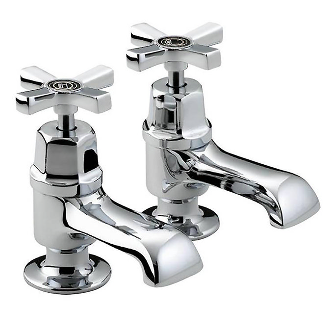 Bristan Art Deco Traditional Bath Taps - Chrome
