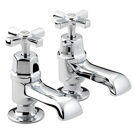 Bristan Art Deco Traditional Bath Taps - Chrome - D-3/4-C-CD Large Image