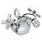 Bristan Art Deco Traditional Bidet Mixer w/ Pop-up waste - Chrome - D-BID-C Large Image