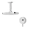 Bristan Artisan Evo Digital Thermostatic Mixer Shower with Ceiling Fed Rose - White Large Image