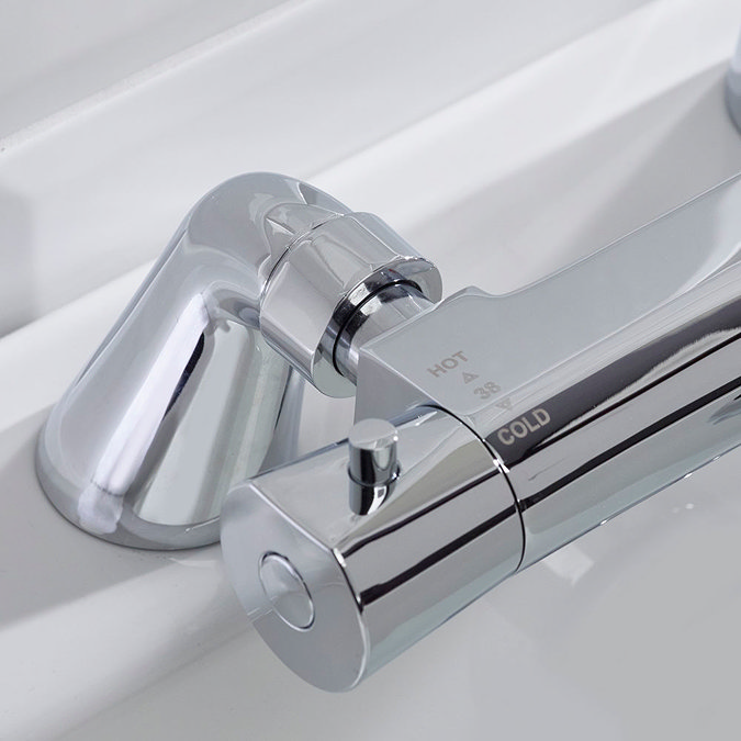 Bristan - Artisan Thermostatic Pillar Bath Filler - Chrome  Feature Large Image