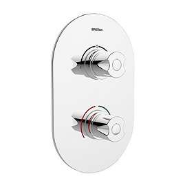 Bristan - Artisan Thermostatic Recessed Dual Control Valve with Integral Diverter - AR3-SHCDIV-C Lar